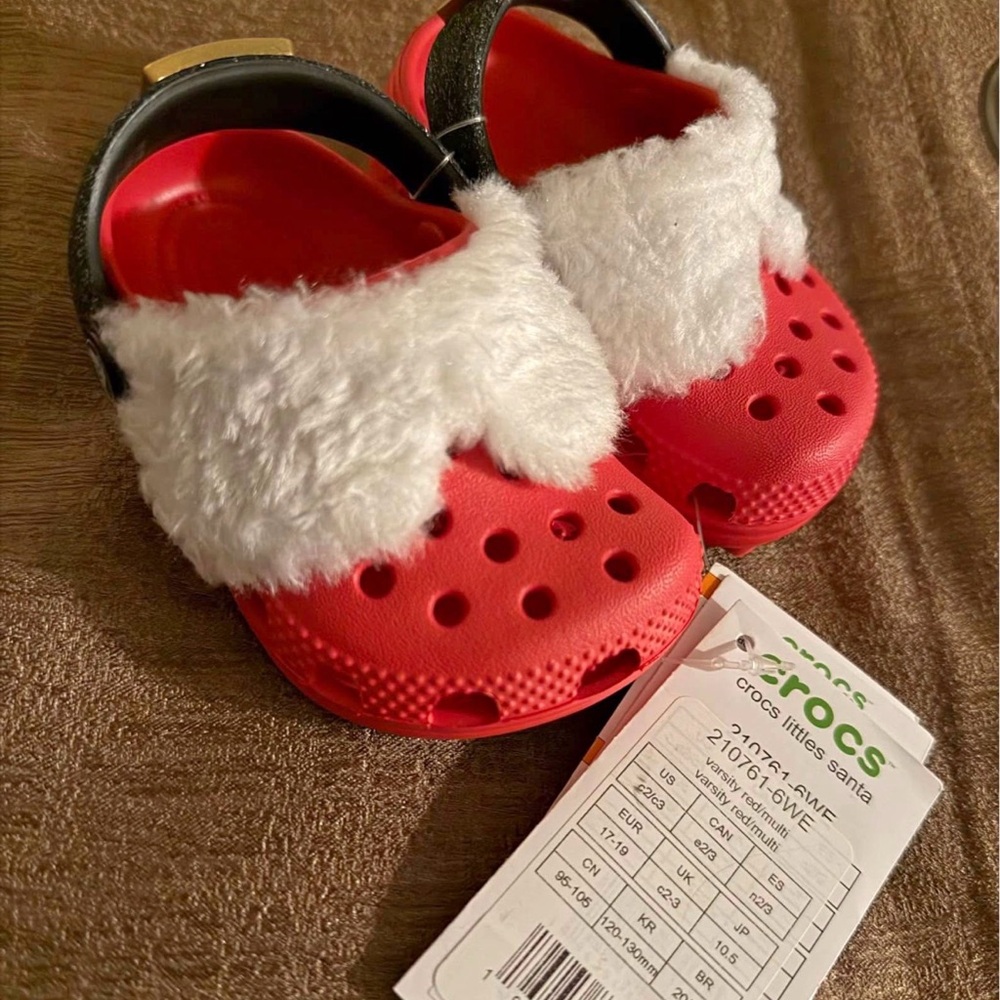 CROCS Baby Santa - Red and White